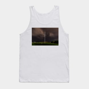 Nighttime Sentinel: Williamstown Flagpole Tank Top